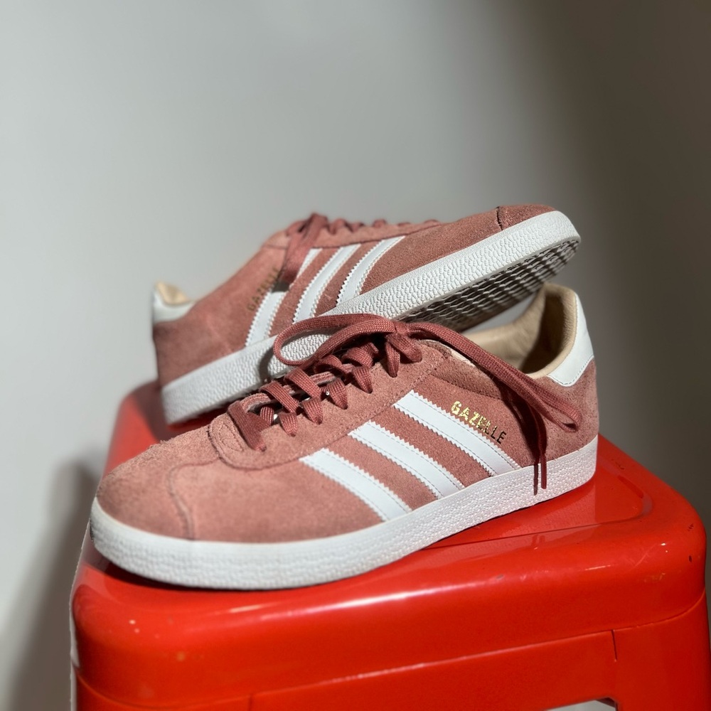 Adidas Gazelle Sneakers in Pink and White